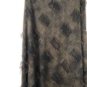 Olive Patchwork Skirt